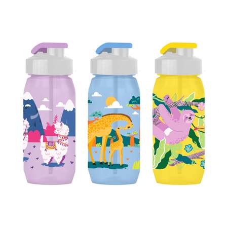 Бутылка для воды и других напитков WOWBOTTLES Вокруг Света 400мл в ассортименте
