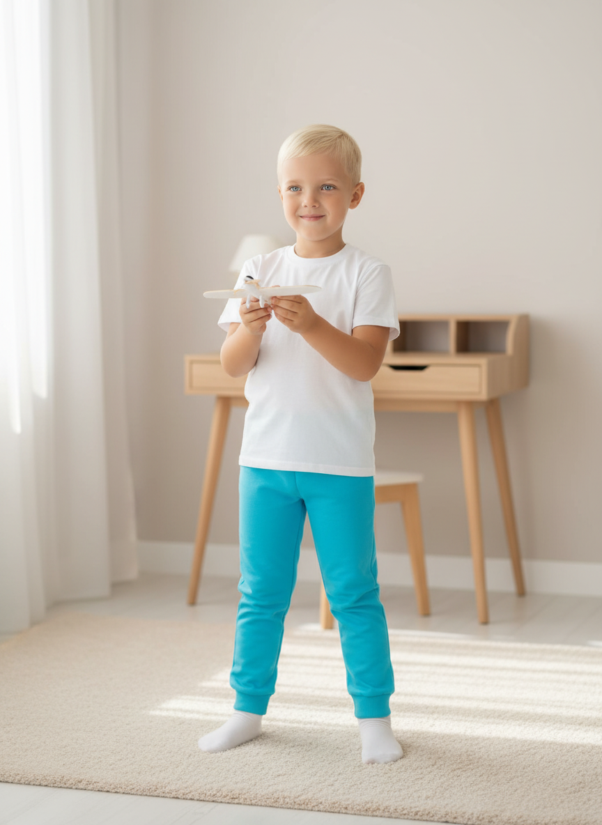 Изображение товара Детские брюки Утенок 110 из 100% хлопка, холодная и теплая носка