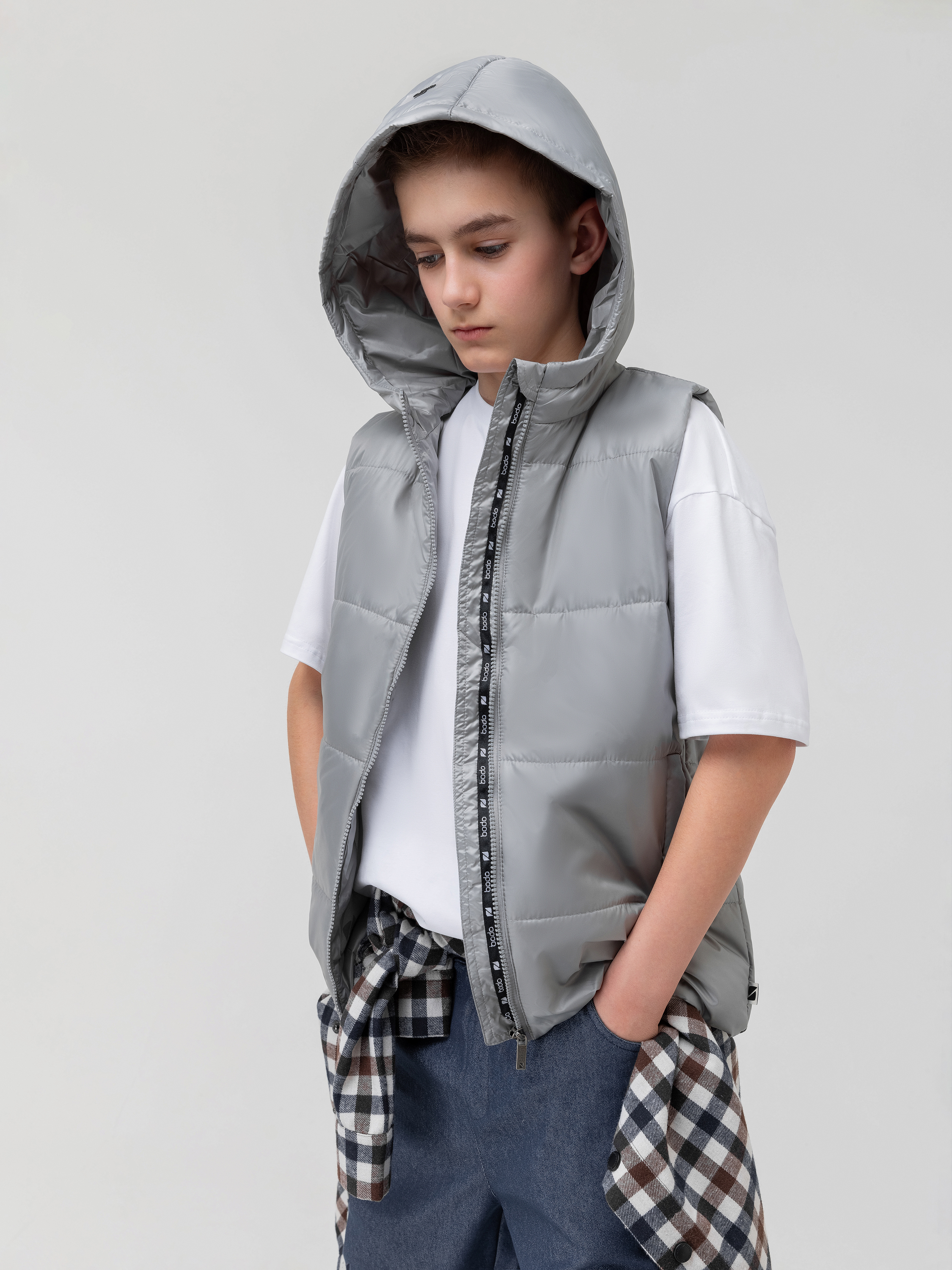 Жилет Bodo 41-6МU_серый - фото 10