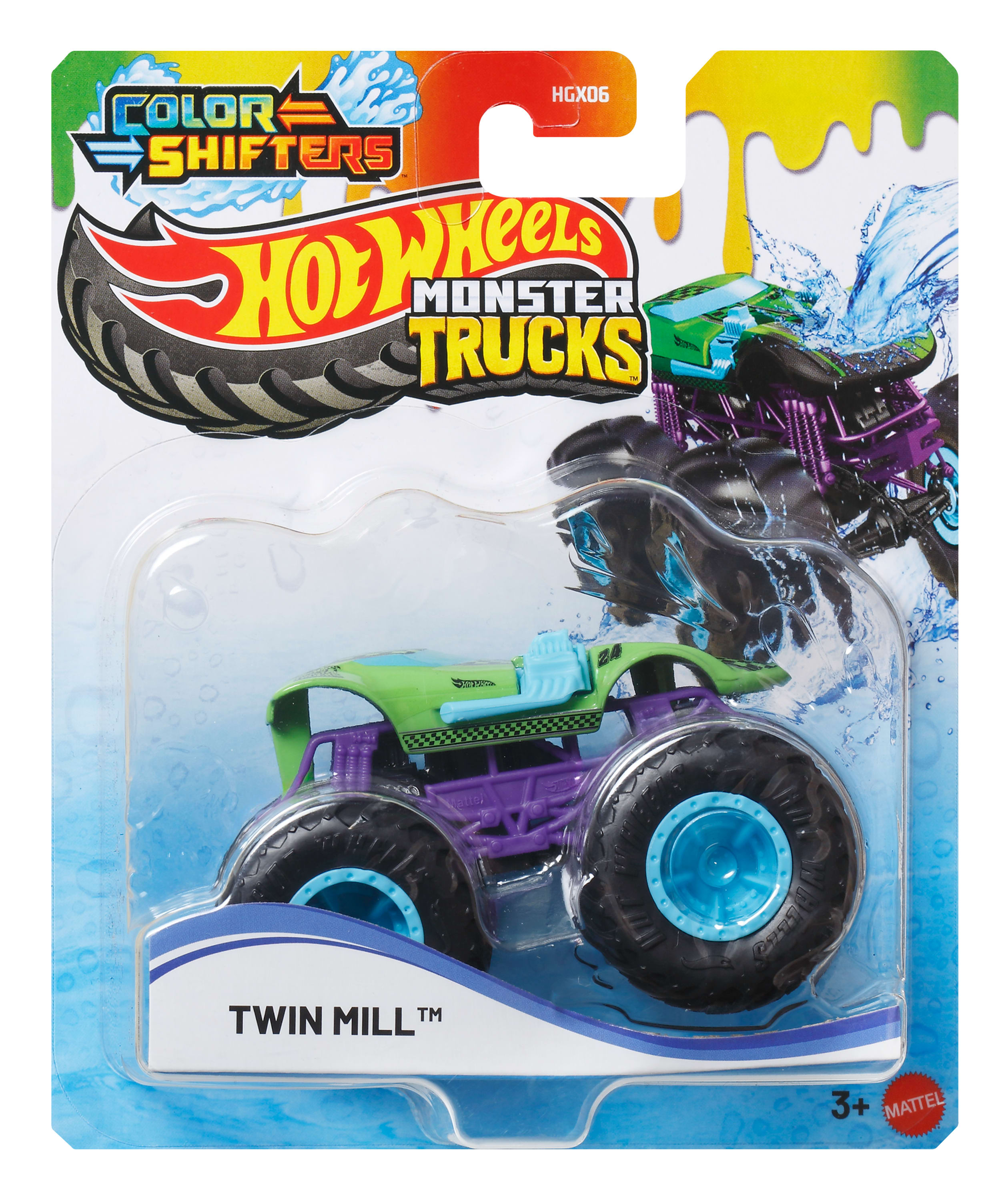 Монстр-трак Hot Wheels Twin Mill 1:64 HGX06/JDV94 - фото 1