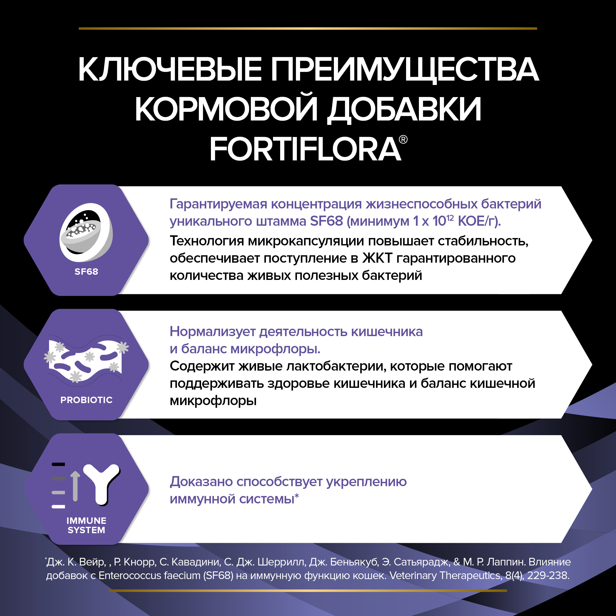 Добавка для котят и кошек Pro Plan 1г*30шт Veterinary Diets Forti Flora - фото 3