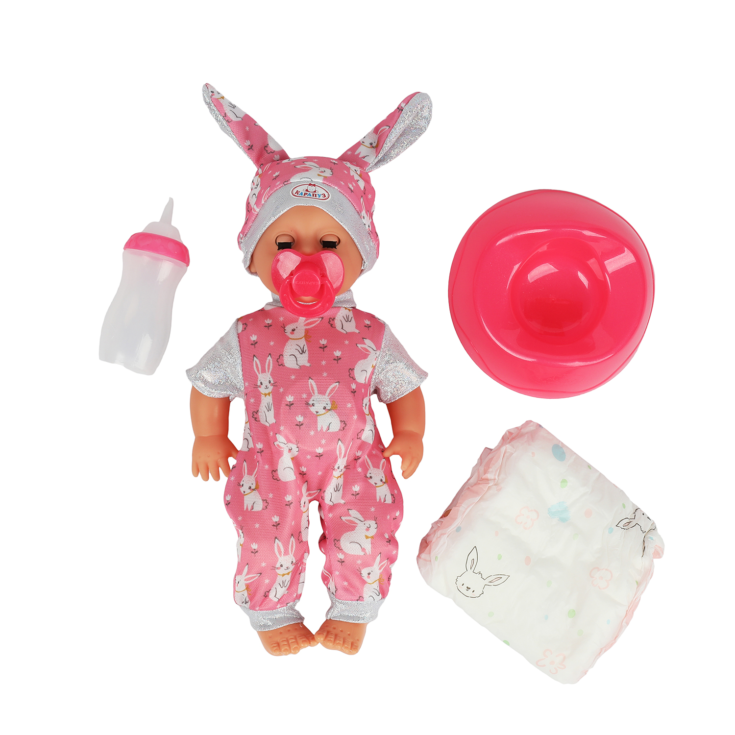 Кукла пупс Карапуз высота 25 см 392411 - фото 2