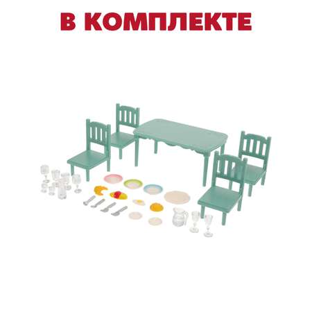 Аксессуар для кукол DDung стол, стул