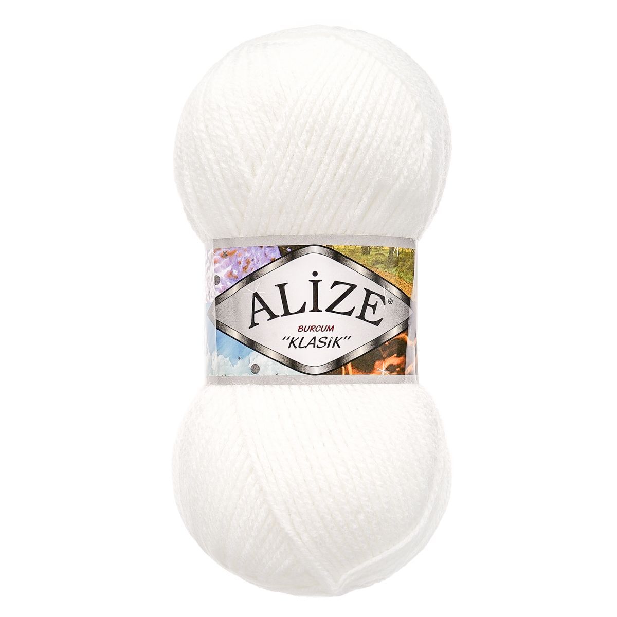 Пряжа Alize демисезонная универсальная акрил Burcum Klasik 100 гр 210 м 5 мотков 55 белый - фото 4