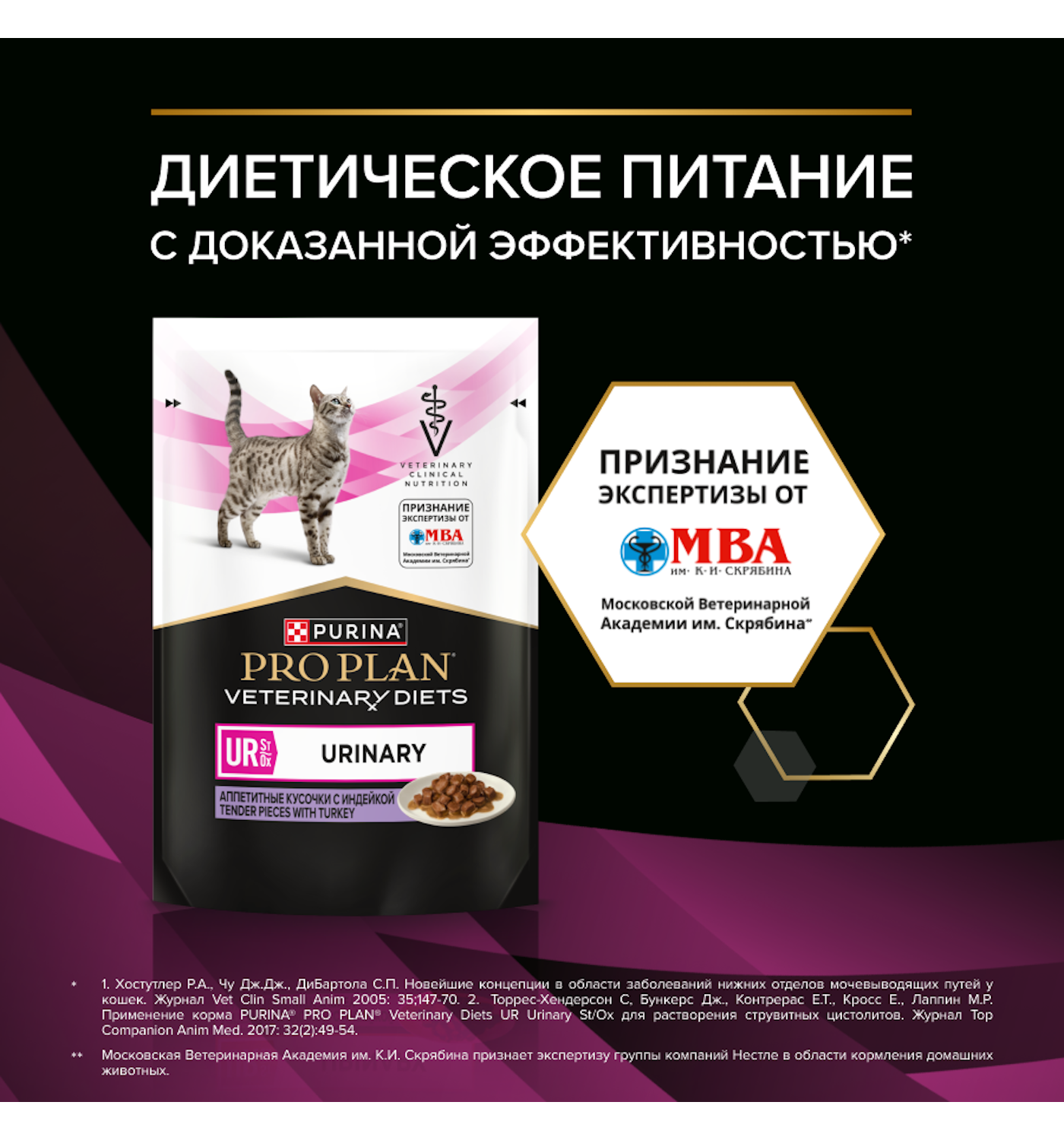 Влажный корм для кошек диетический PRO PLAN Ur St/Ox Urinary при болезнях нижних отделов мочевыводящих путей с индейкой 85г - фото 5