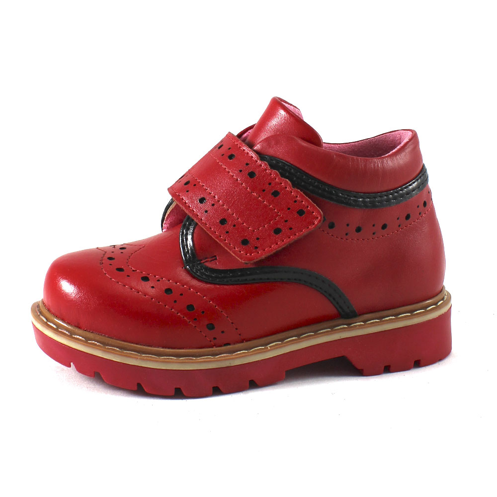 Ботинки Ascenzi 125-10-СВ Ascenzi Ботинки для девочки,красный кожа - фото 1