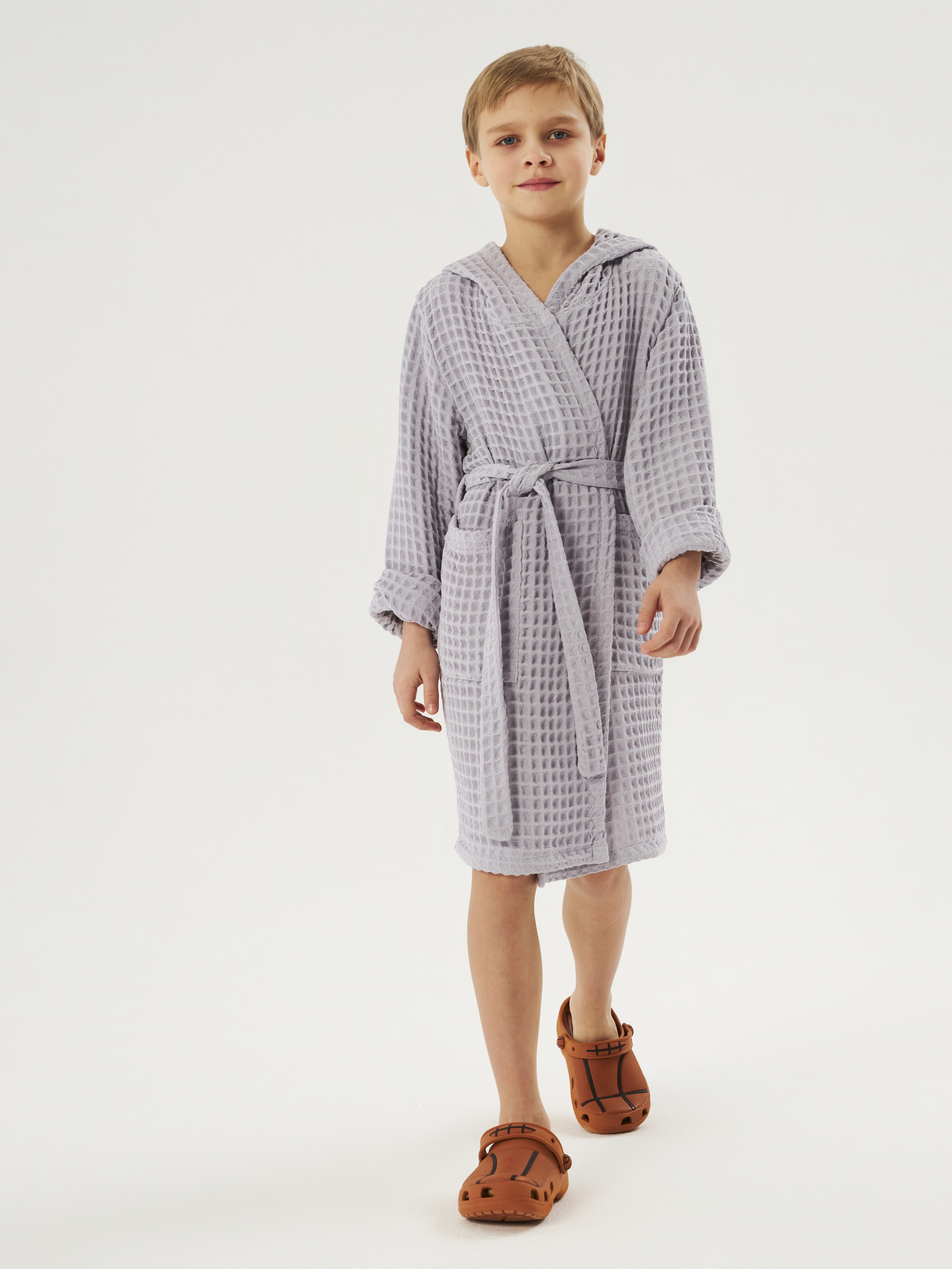 Халат Осьминожка 826-11/серый - фото 3