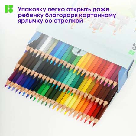 Карандаши цветные BERLINGO 72 шт.