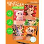 Тетрадь Prof-Press косая линейка 12 лист. 20 шт.