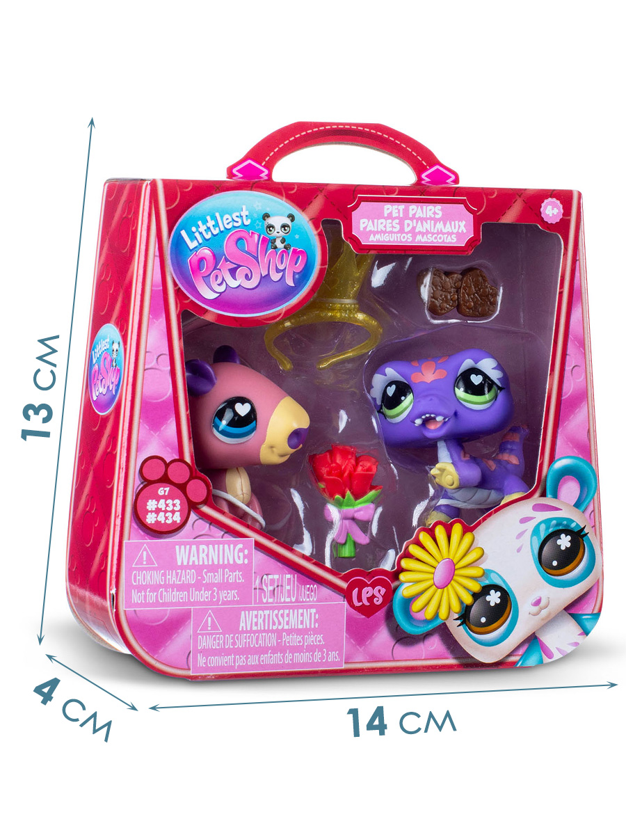 Игровой набор Littlest Pet Shop 2 фигурки Капибара и Ящерица) - фото 5