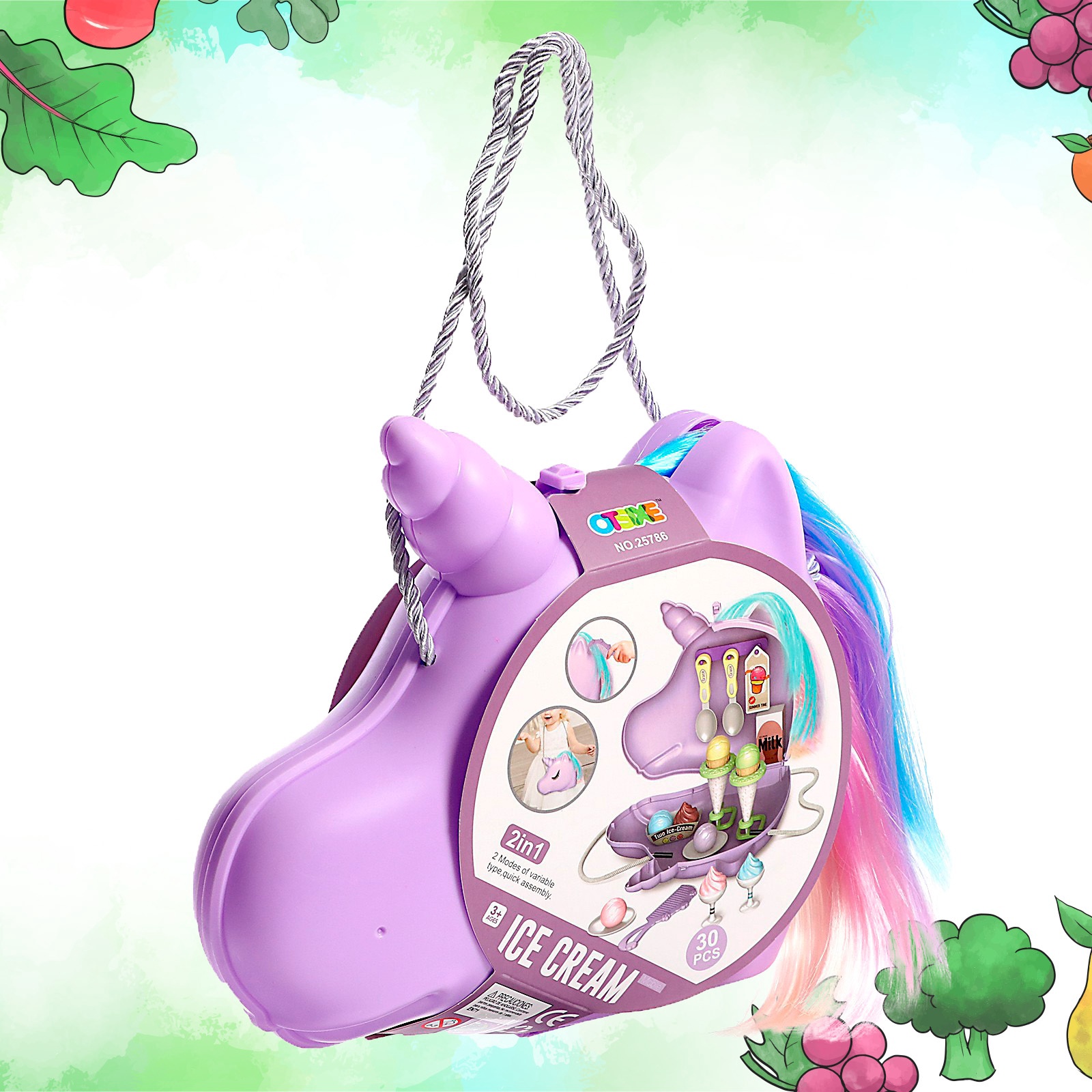 Игровой набор Sima-Land продукты, прилавок, касса, тележки и корзинки - фото 11