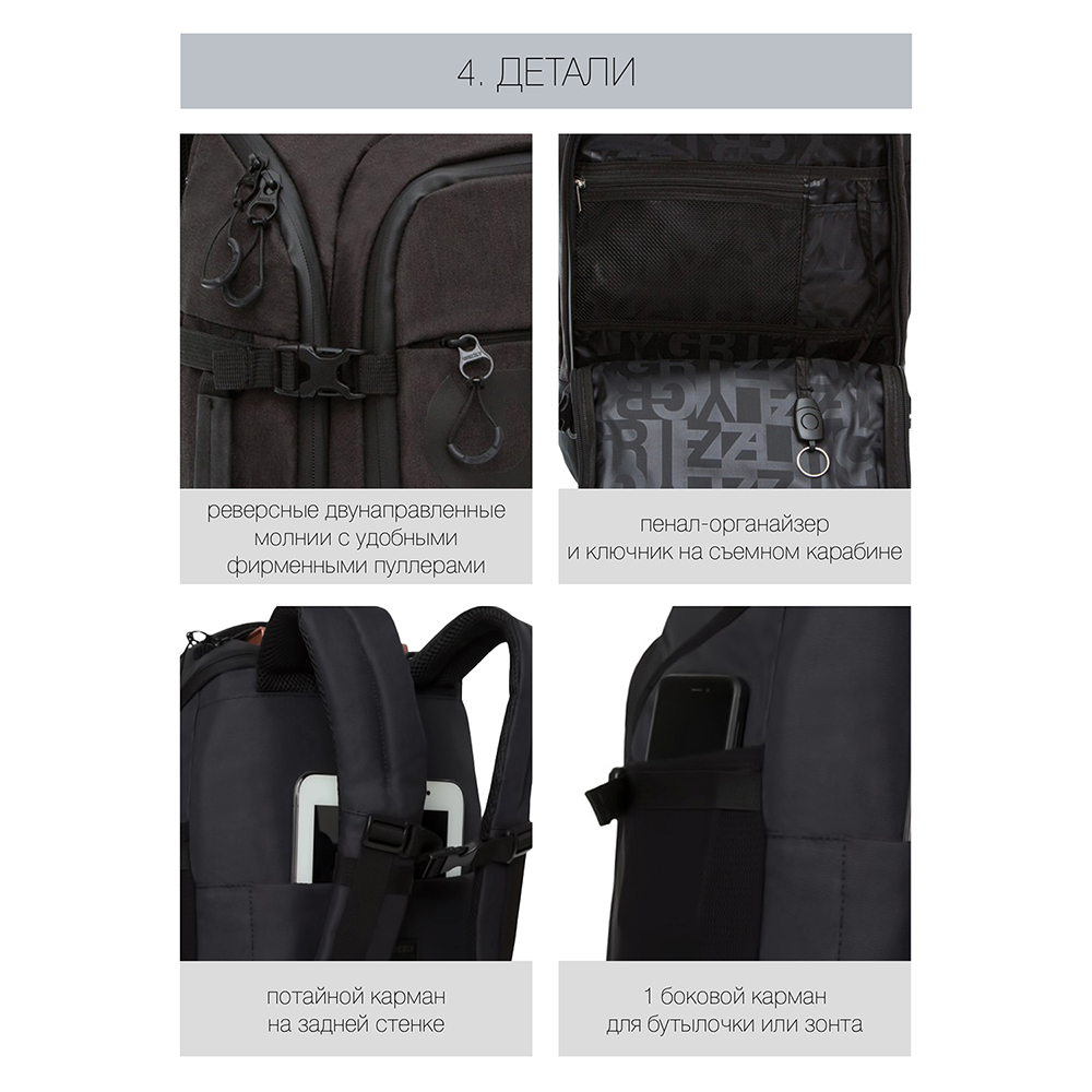 Рюкзак Grizzly мужской - фото 10