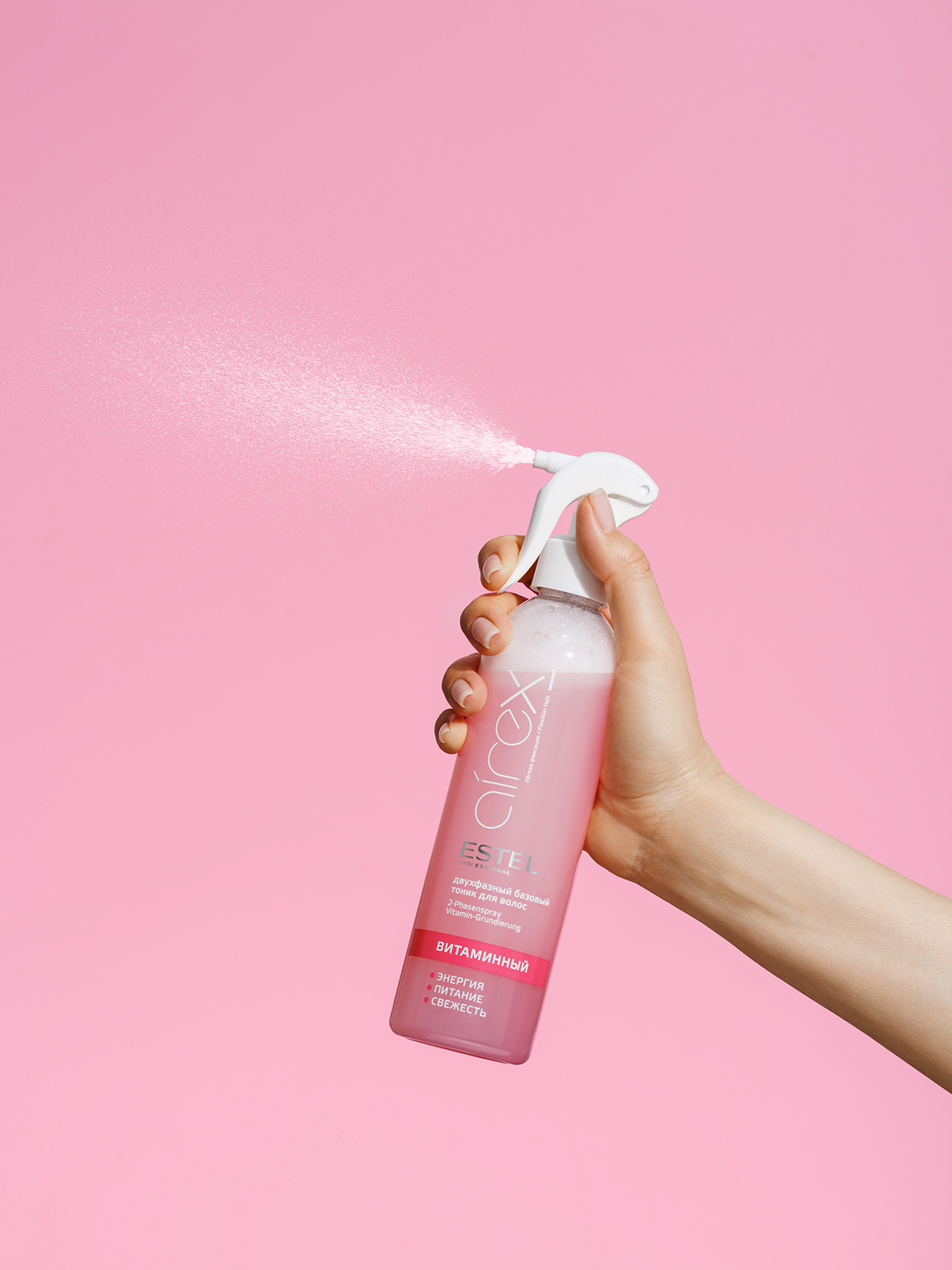 Тоник для волос ESTEL Airex витаминный легкой фиксации 400 мл - фото 4