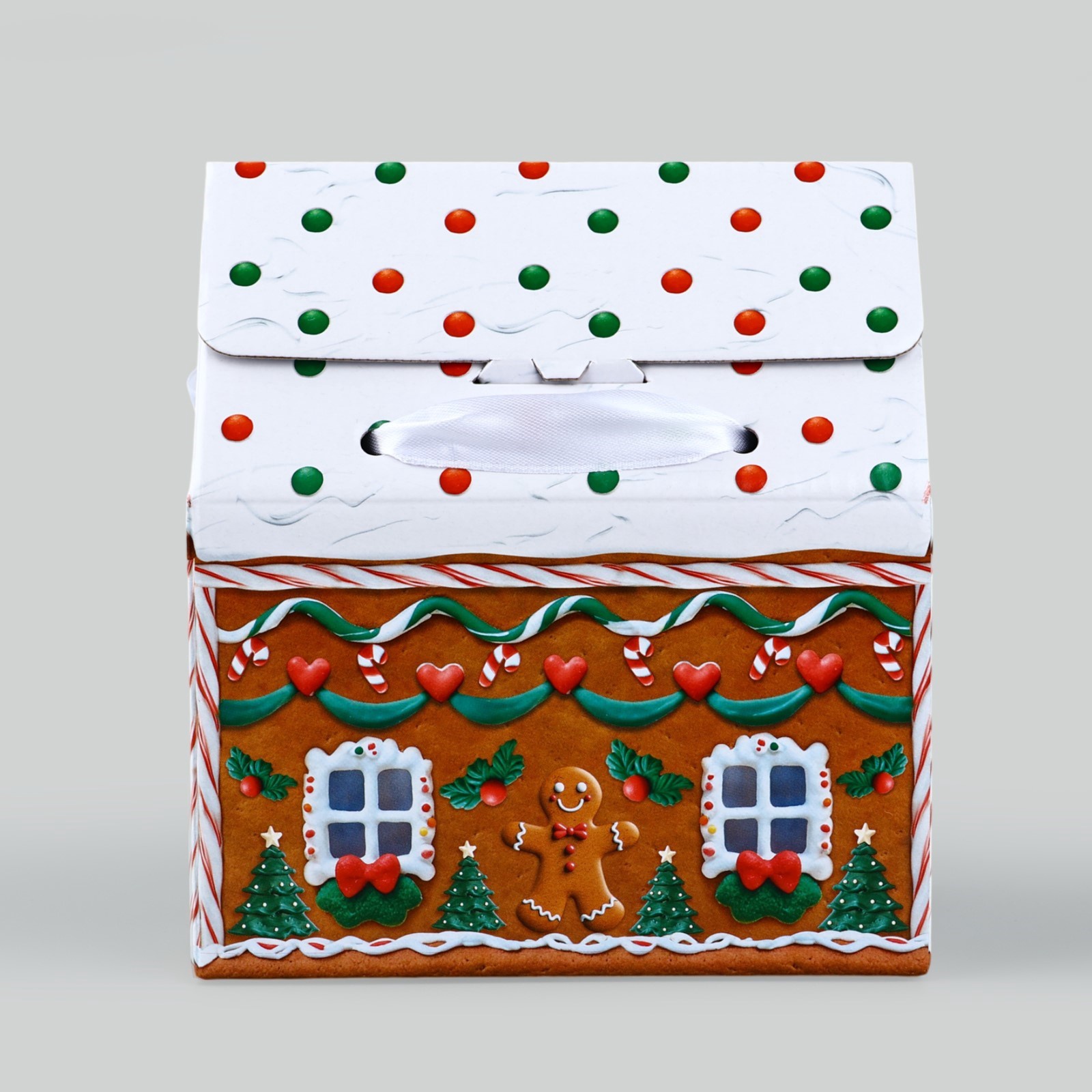 Коробка складная Дарите Счастье "Пряничный домик ", 15 х 18 х 10 см - фото 4