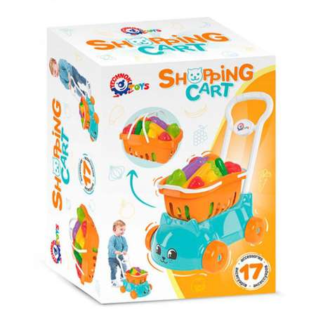 Игровой набор Технок продукты, тележки и корзинки