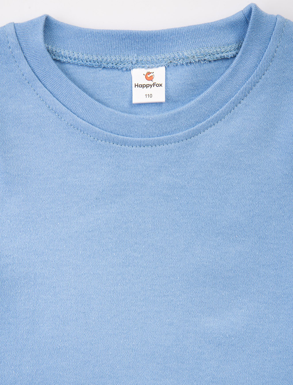 Лонгслив HappyFox HF5502голубой - фото 4