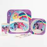 Набор бамбуковой посуды TVM «Пони». My Little Pony