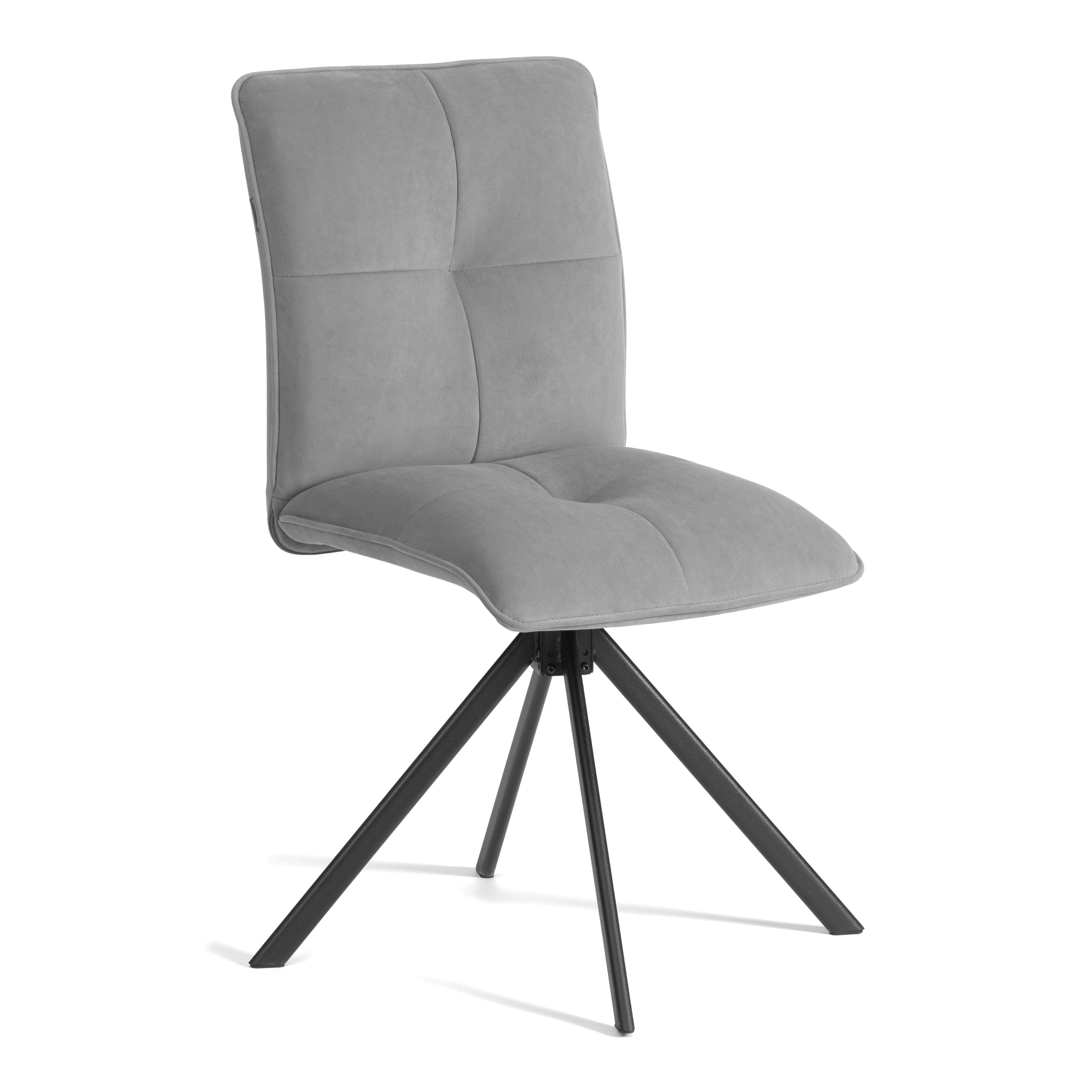 Стул TETCHAIR велюр серый - фото 1