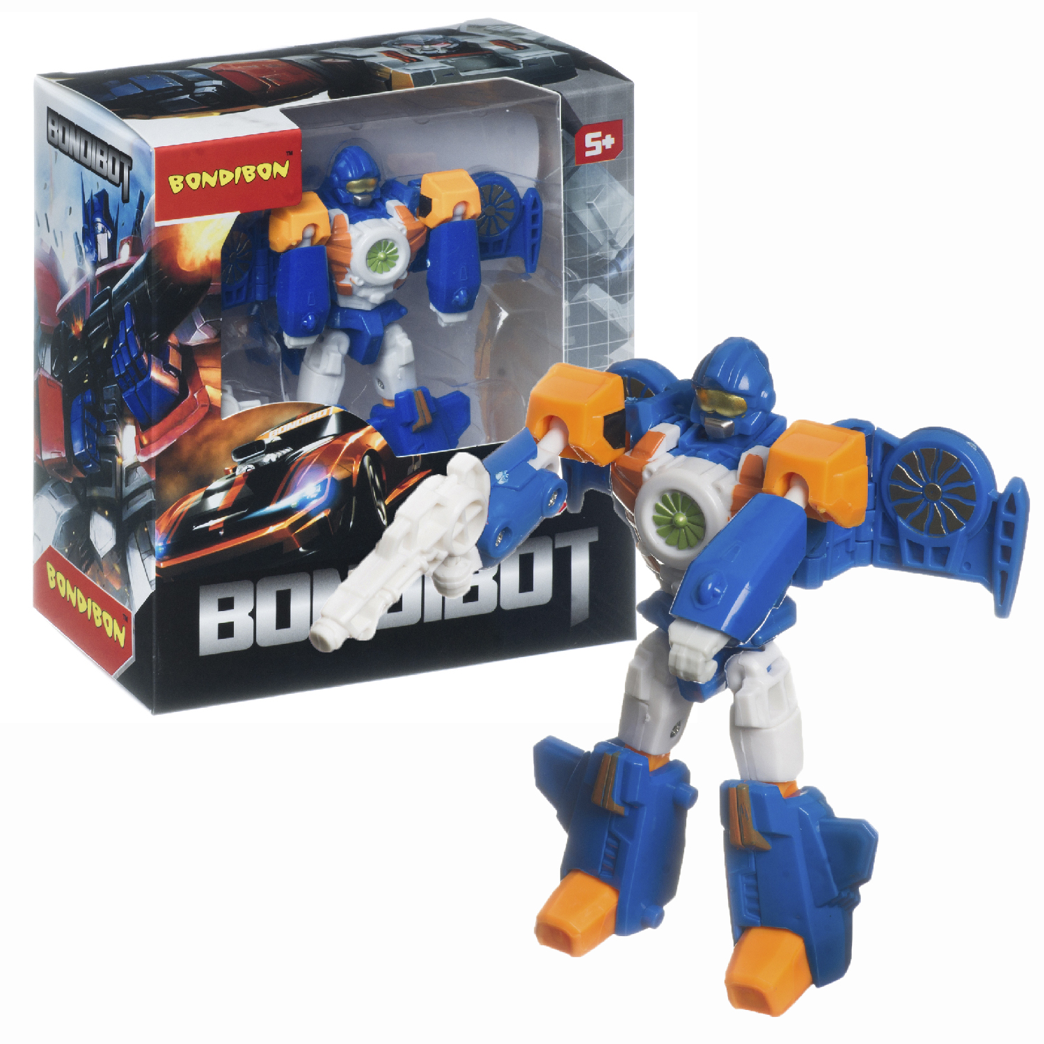 Фигурка Bondibon трансформер Робот Самолет 2в1 - фото 1