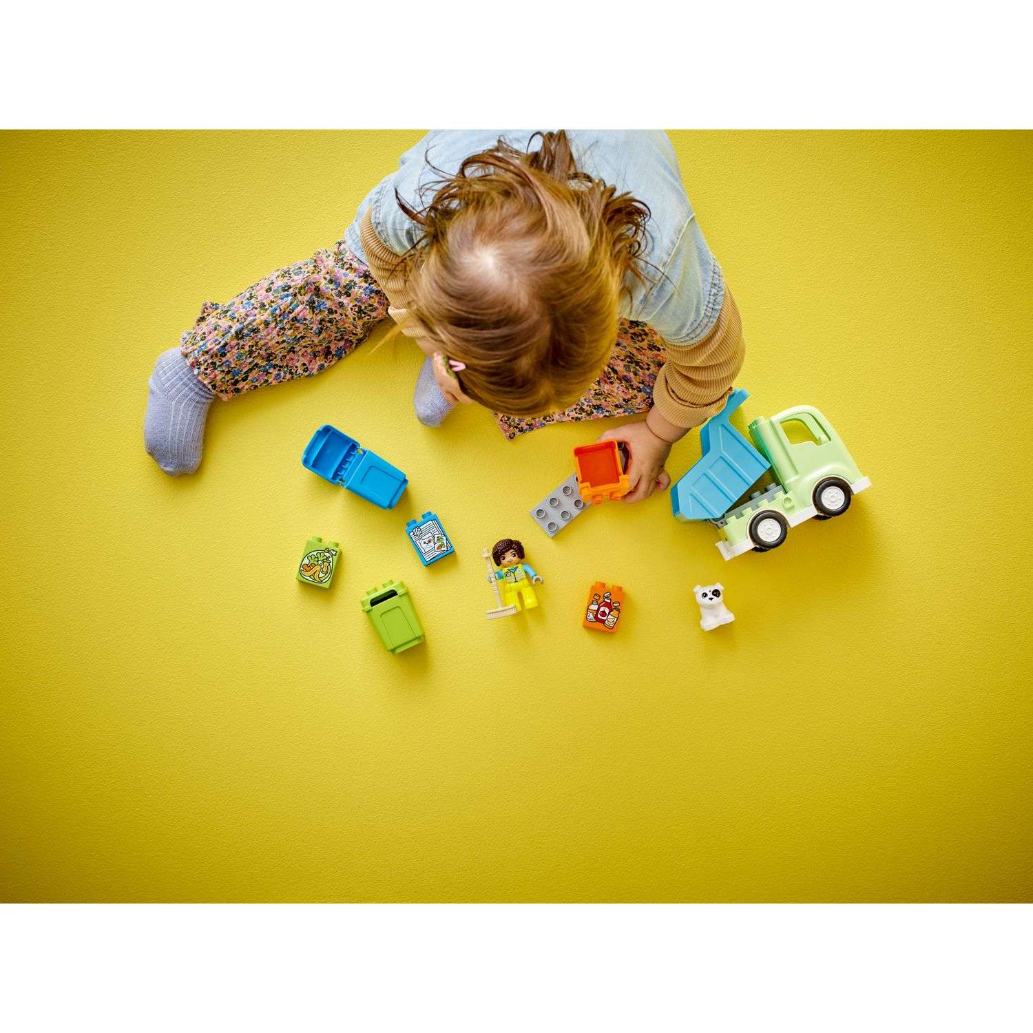 Конструктор LEGO DUPLO Recycling Truck блочный - фото 7