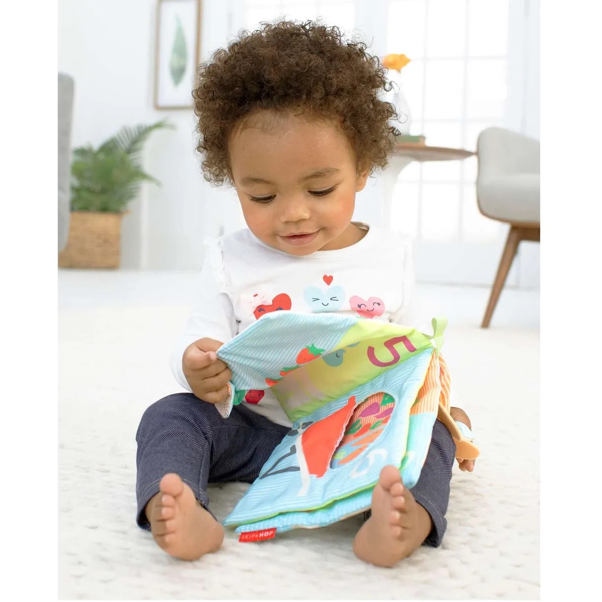 Игрушка Skip Hop книжка мягкая Ферма с прорезывателем - фото 8