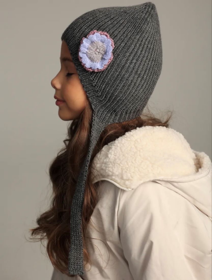 Шапка BRIOLLINI Чепчик детский Sweet terry, цвет графит, размер 50-54 - фото 3