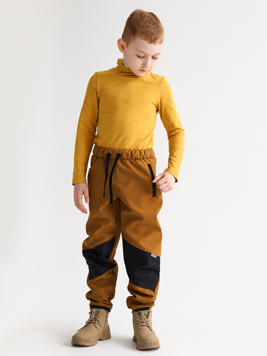 Брюки MINIDINO В-Б-006Брюки софтшелл карамель - фото 1