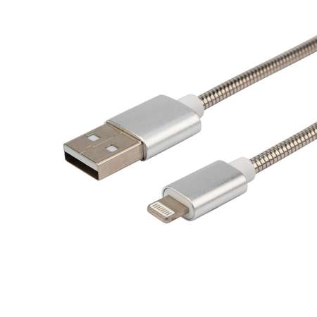 Кабель REXANT USB - Lightning 1 метр в металлической оплетке