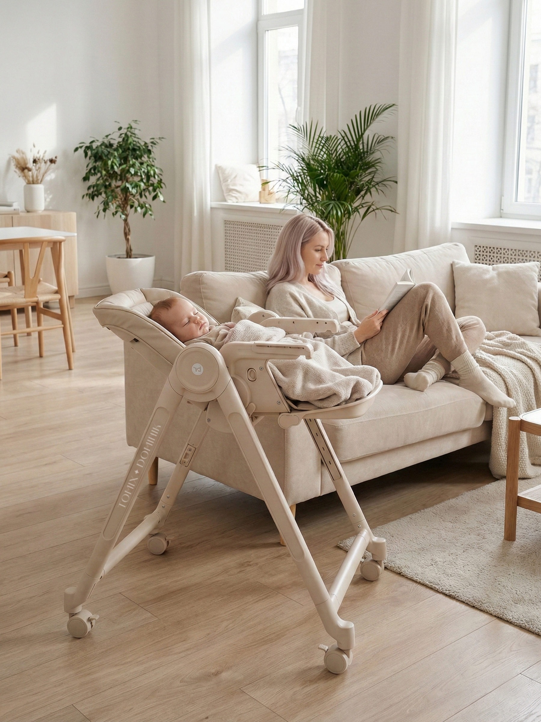 Шезлонг Tomix Haven бежевый - фото 3