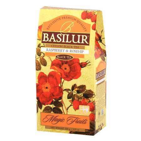 Чай черный Basilur Волшебные фрукты Малина и шиповник 100 г