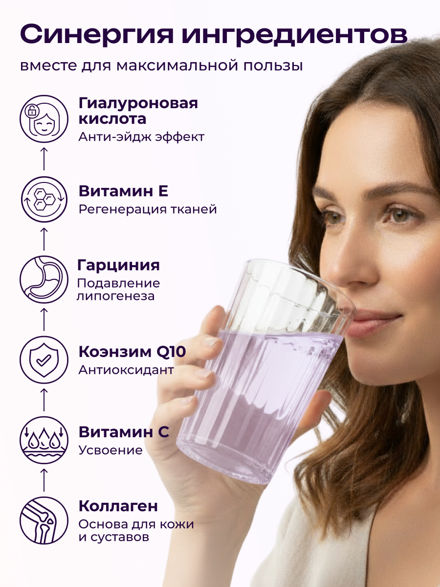 Коллаген пищевой COLLAGEN PREMIUM Черная Смородина - фото 2
