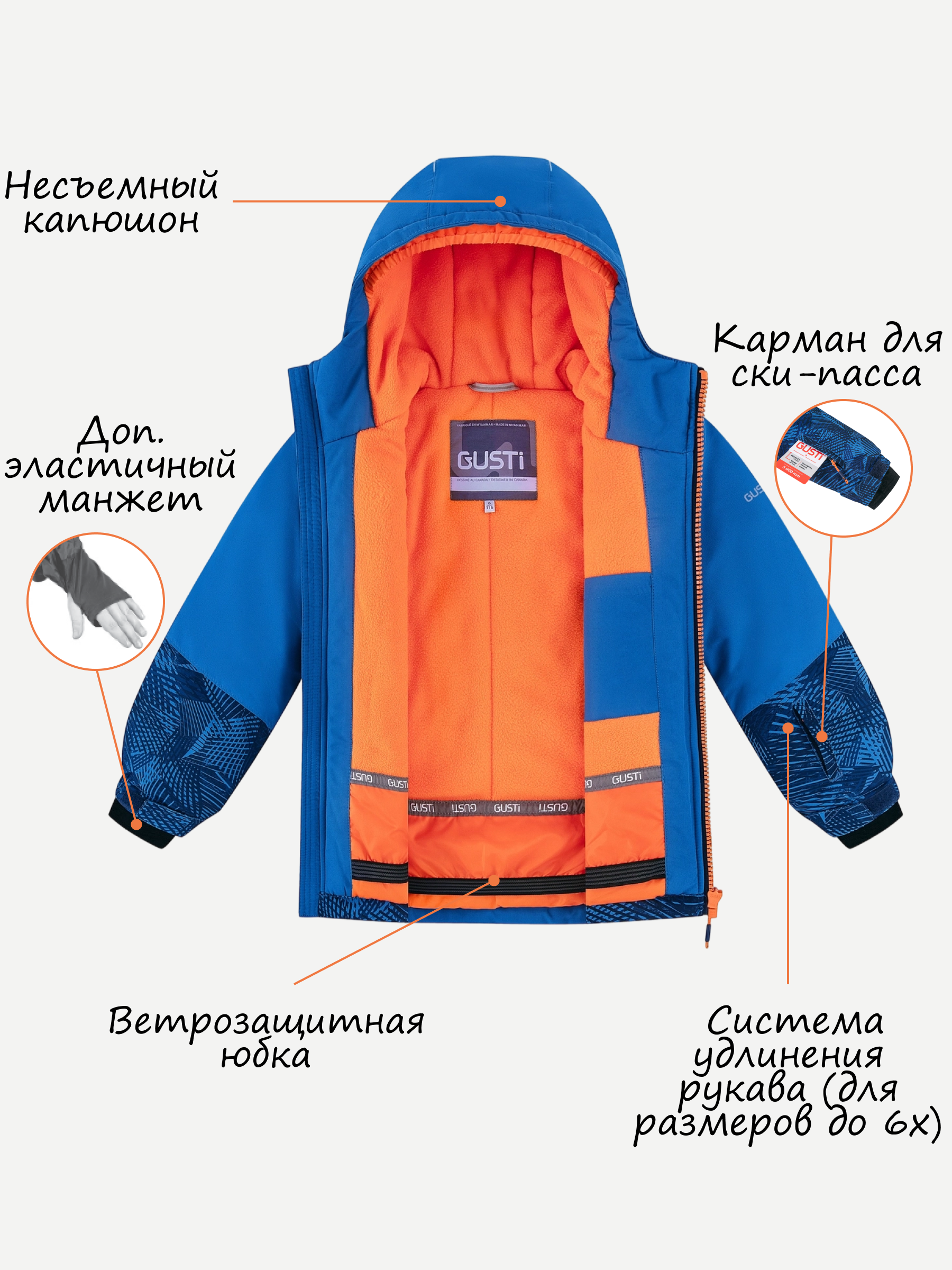 Куртка и полукомбинезон GUSTI GW4BS537-BALTIC - фото 4