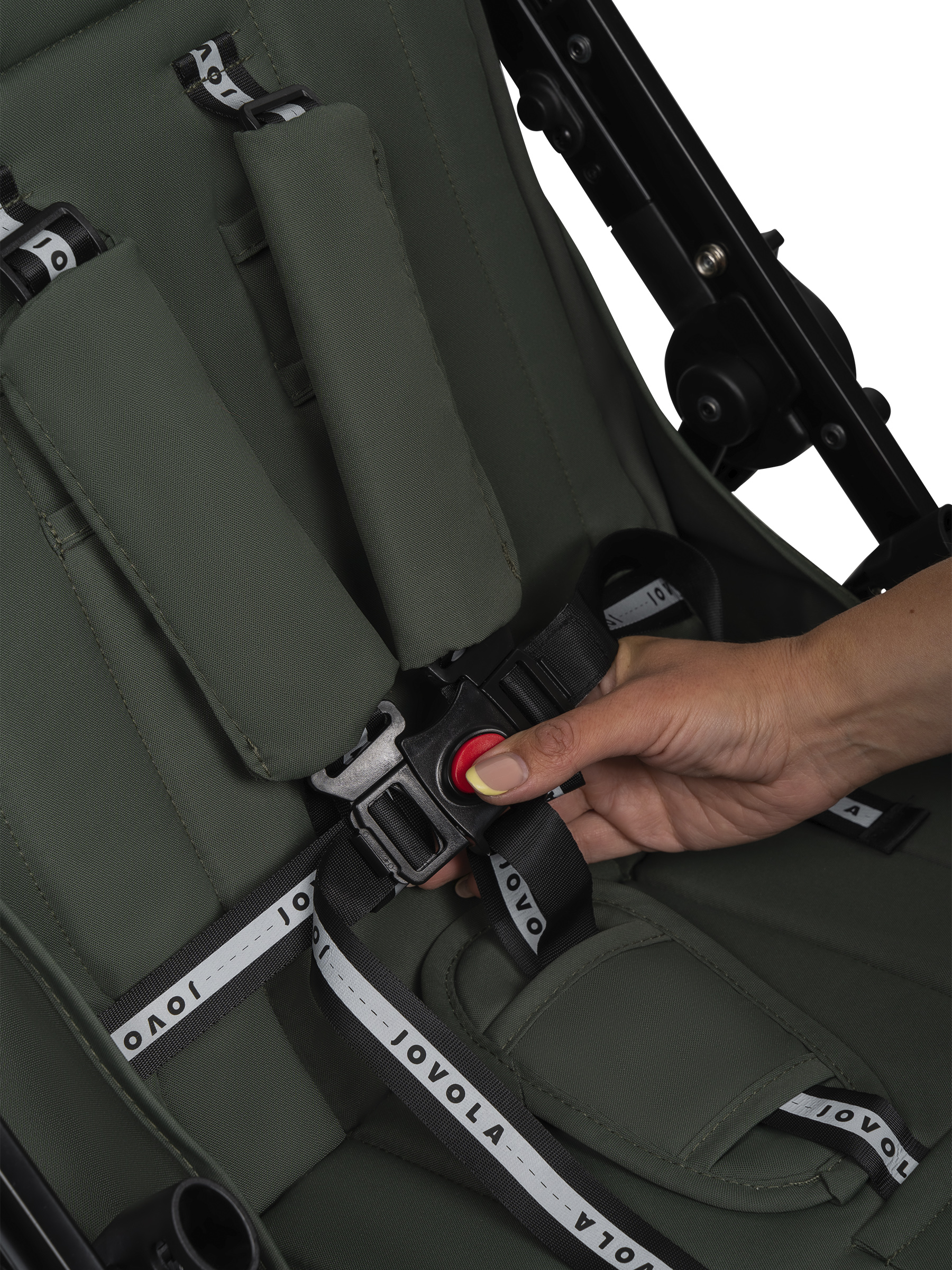 Коляска прогулочная JOVOLA Magma с перекидной ручкой зеленый - фото 49