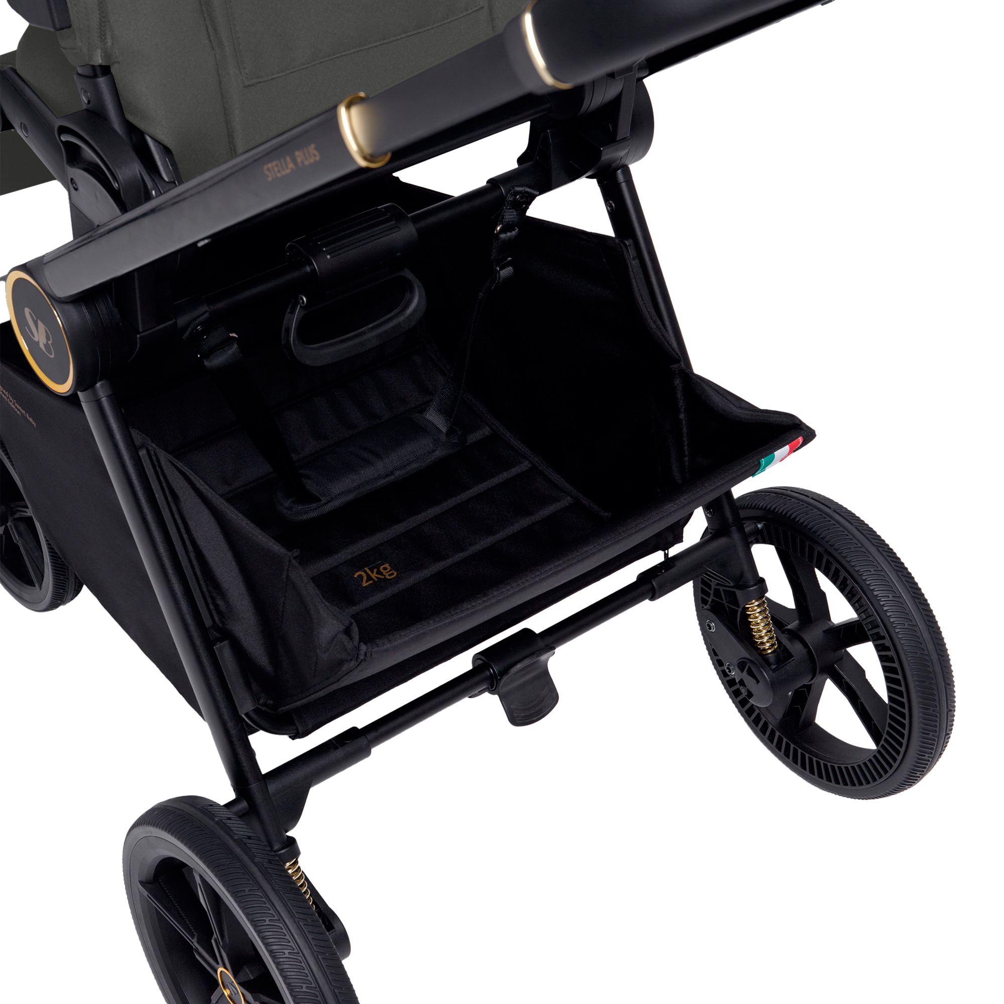 Коляска прогулочная Sweet Baby Stella Plus Dark Grey серый - фото 14