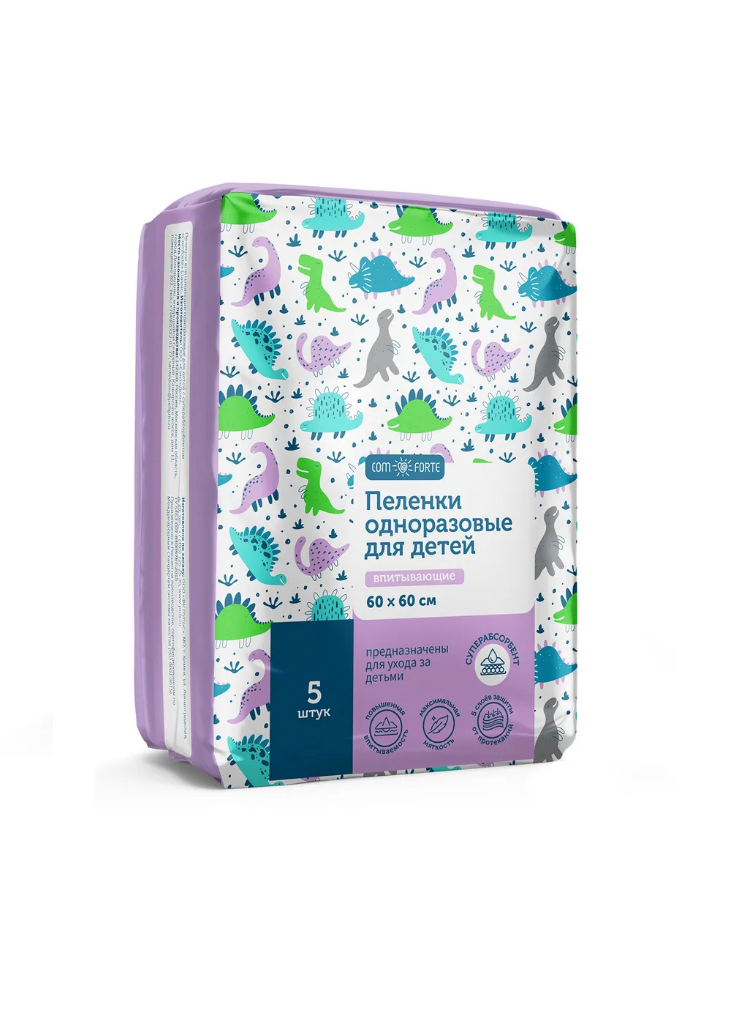 Пелёнки одноразовые ComForte 60х60 см 5 шт. - фото 3