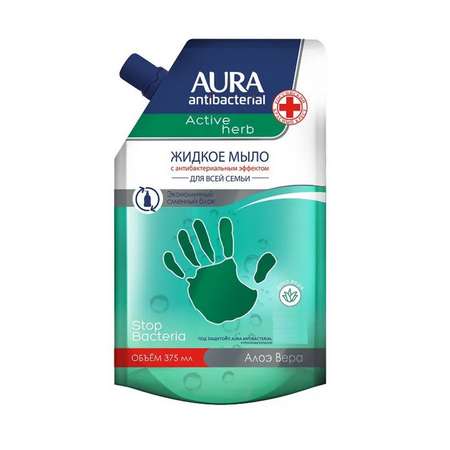 Мыло жидкое AURA Antibacterial 375 мл