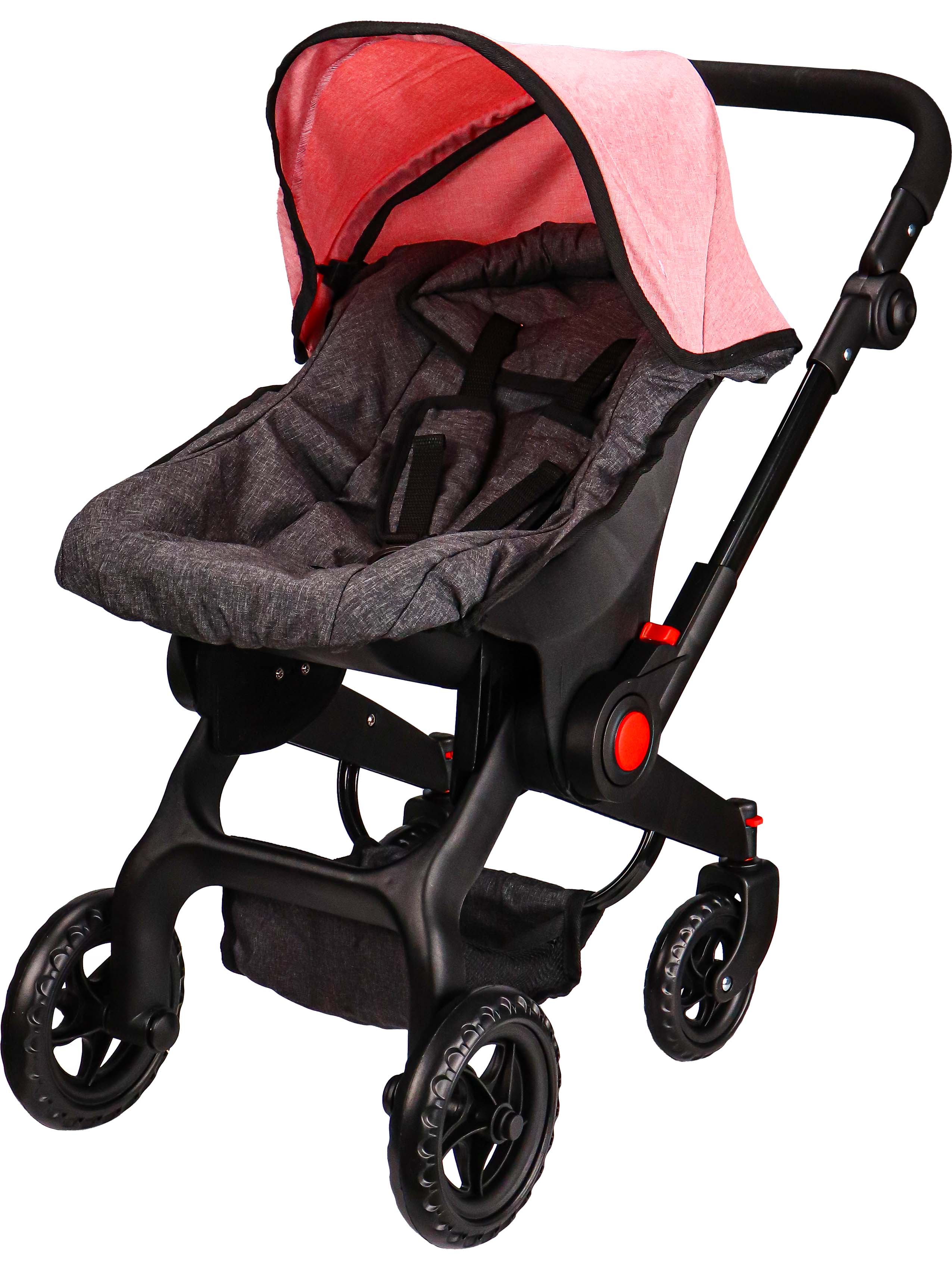 Коляска-трансформер для кукол Рыжий кот 9706-A - фото 1