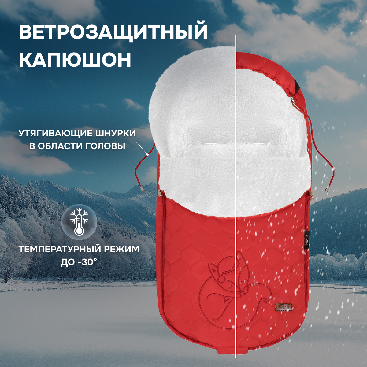 Конверт в коляску Nuovita Polare Bianco - фото 4
