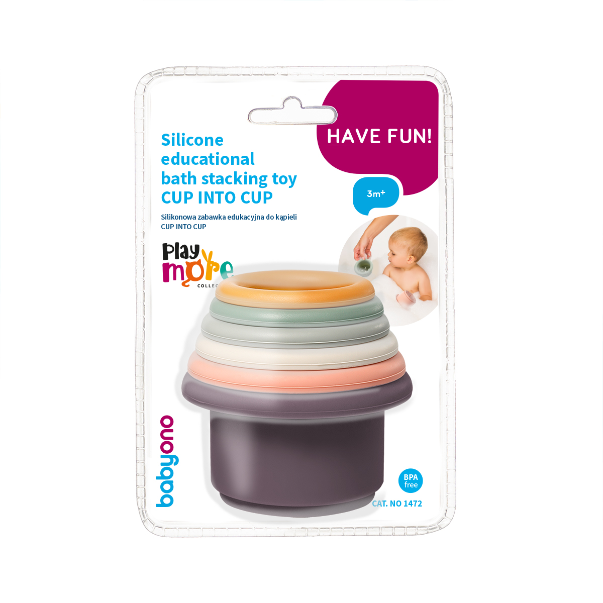 Игрушка Babyono пирамидка CUP INTO CUP - фото 14