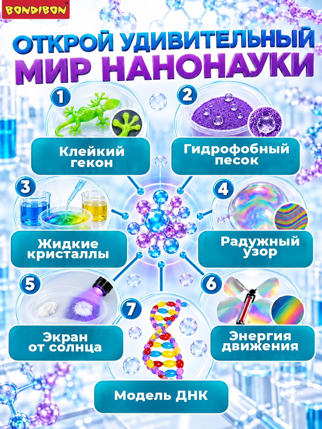 Набор для опытов Bondibon Нанонаука - фото 11