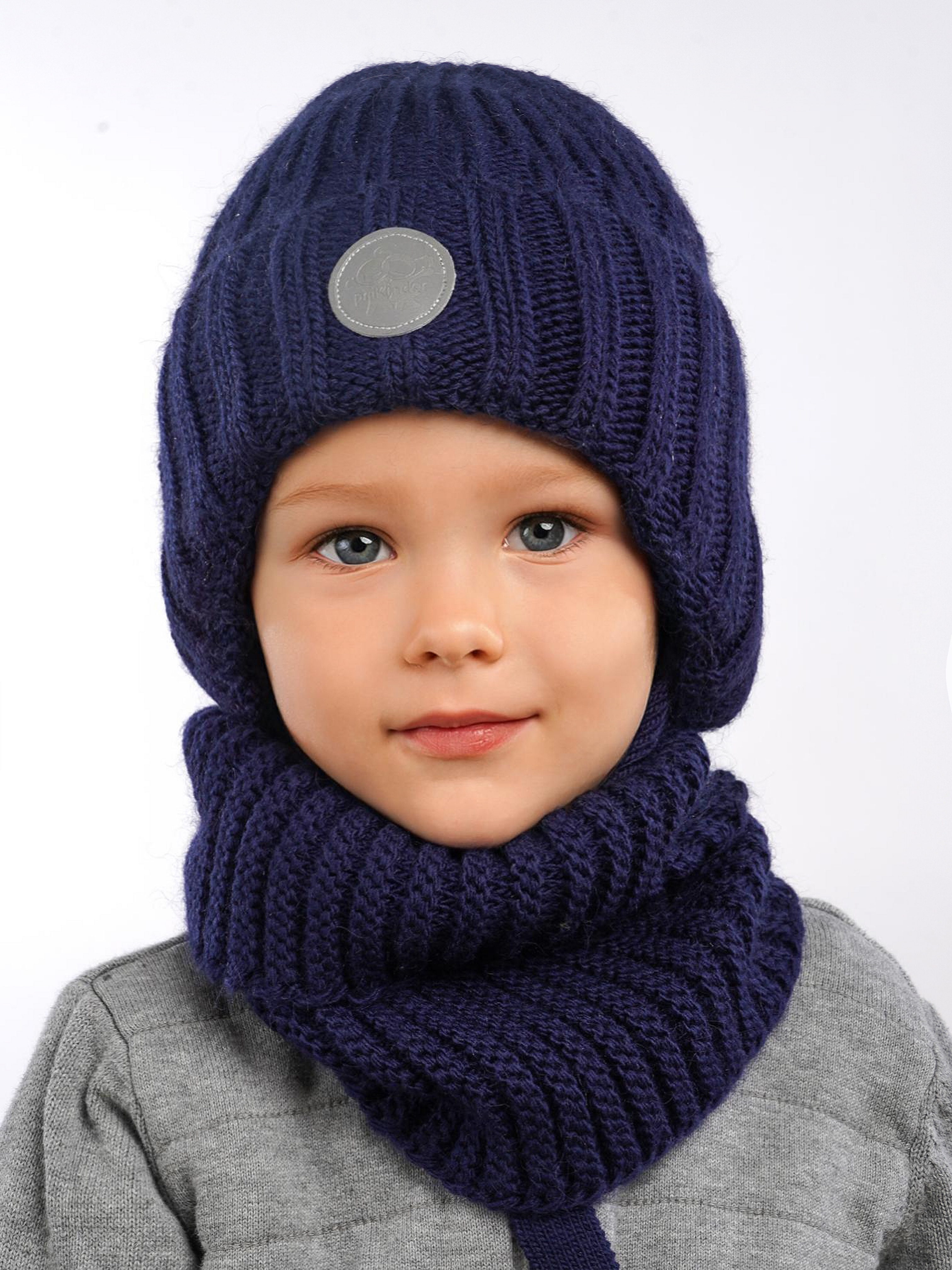 Шапка и снуд ПриКиндер U-W_234170 Цвет: Синий - фото 10