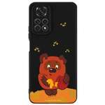 Силиконовый чехол Mcover для смартфона Xiaomi Redmi Note 11 Союзмультфильм Медвежонок и мед