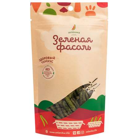 Снеки Зеленика сушеная зеленая фасоль 30г