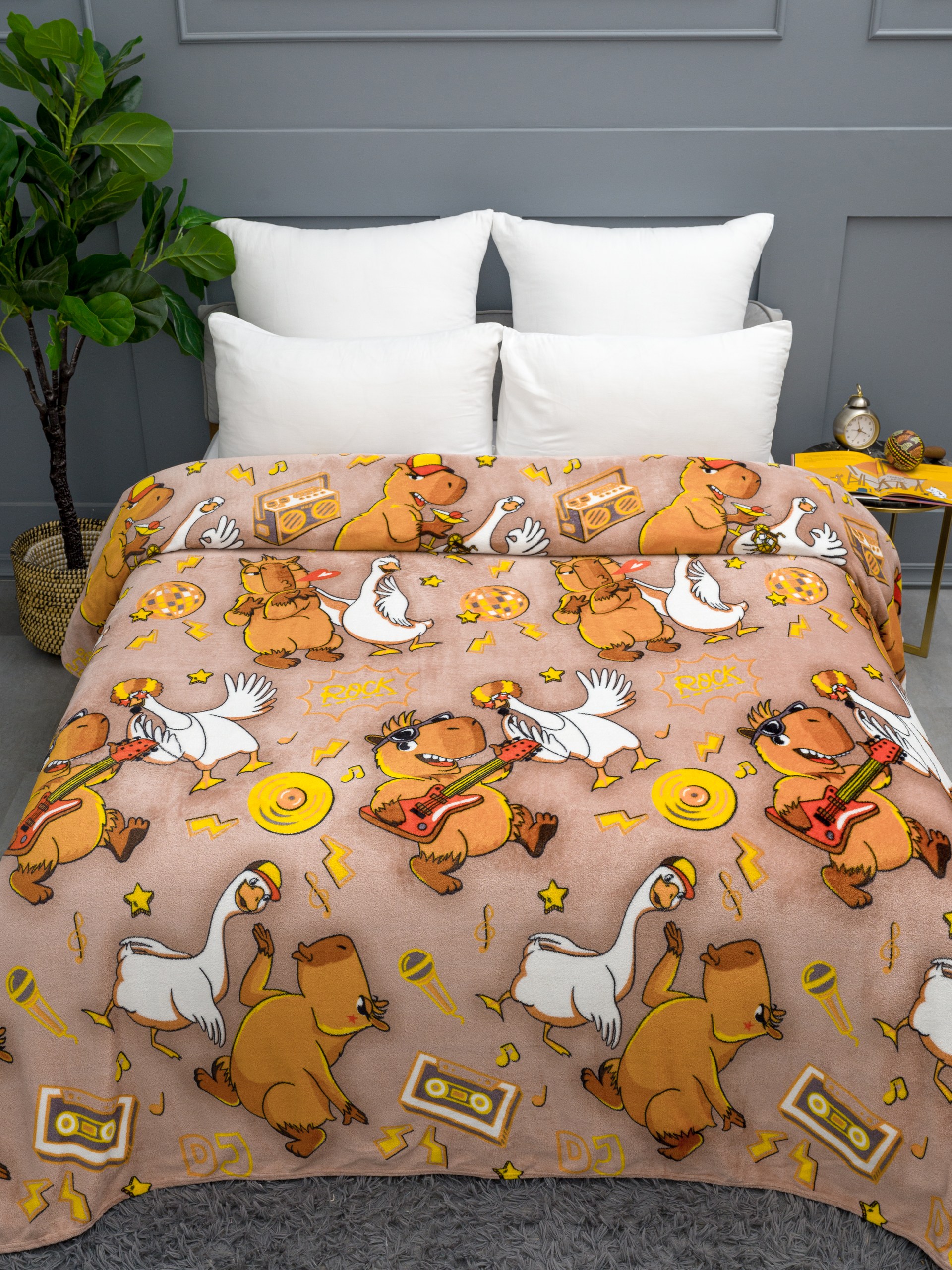 Плед Павлинка Капибара и гусь 200 x 220 см - фото 7