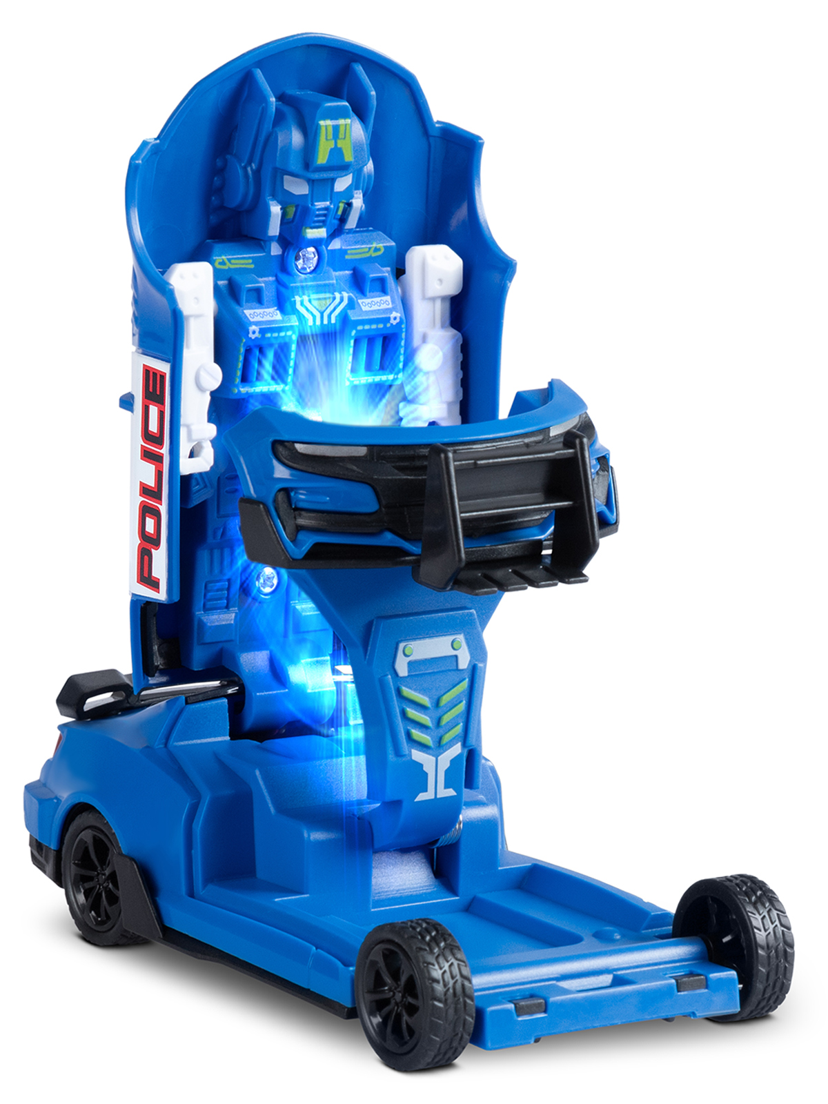 Фигурка AUTODRIVE Робот трансформер Синий - фото 15