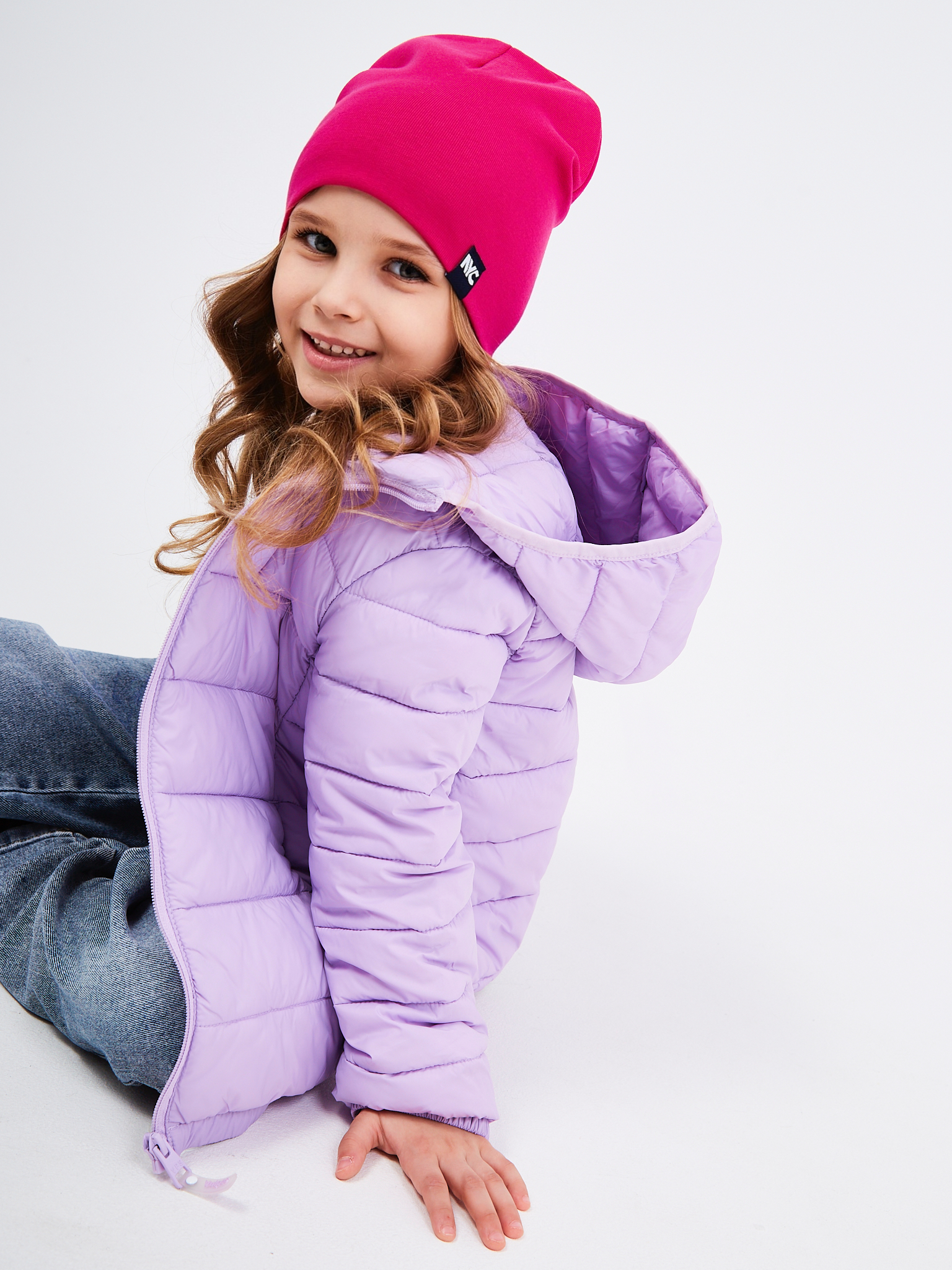 Шапка NYCkids NYC-H-067-plainG-fuchsia - фото 16