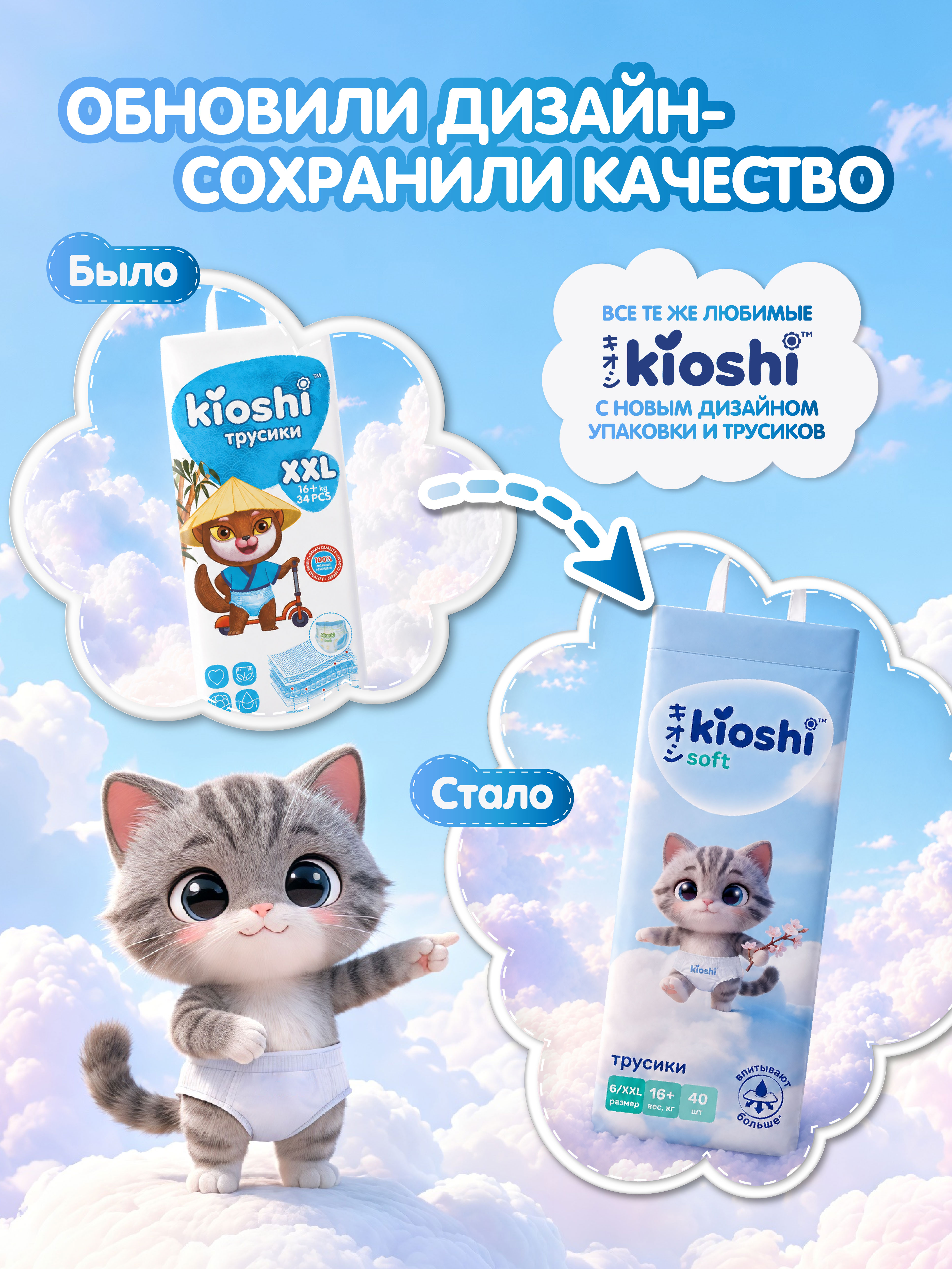 Трусики Kioshi XXXL (16+) 40 шт. - фото 2