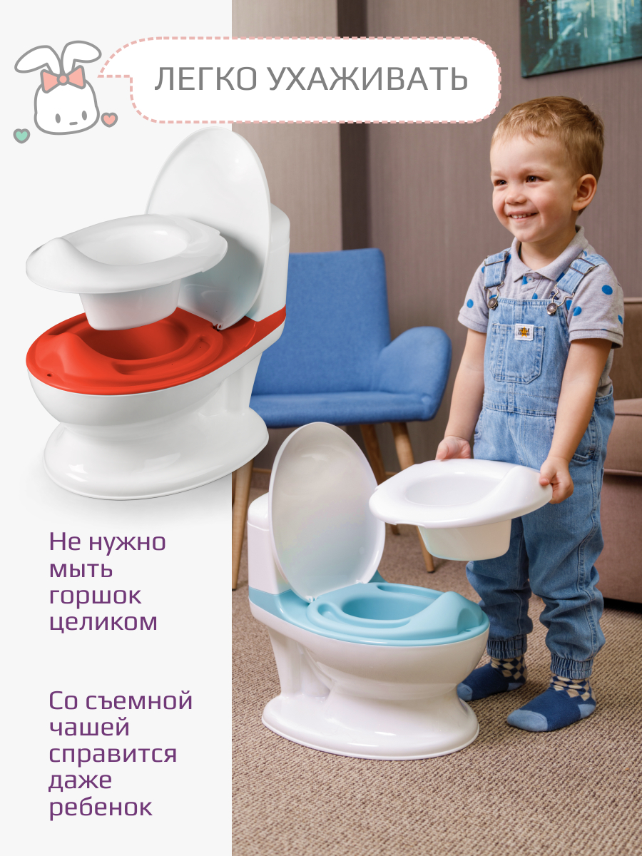 Горшок KidWick Hippo музыкальный красный - фото 8