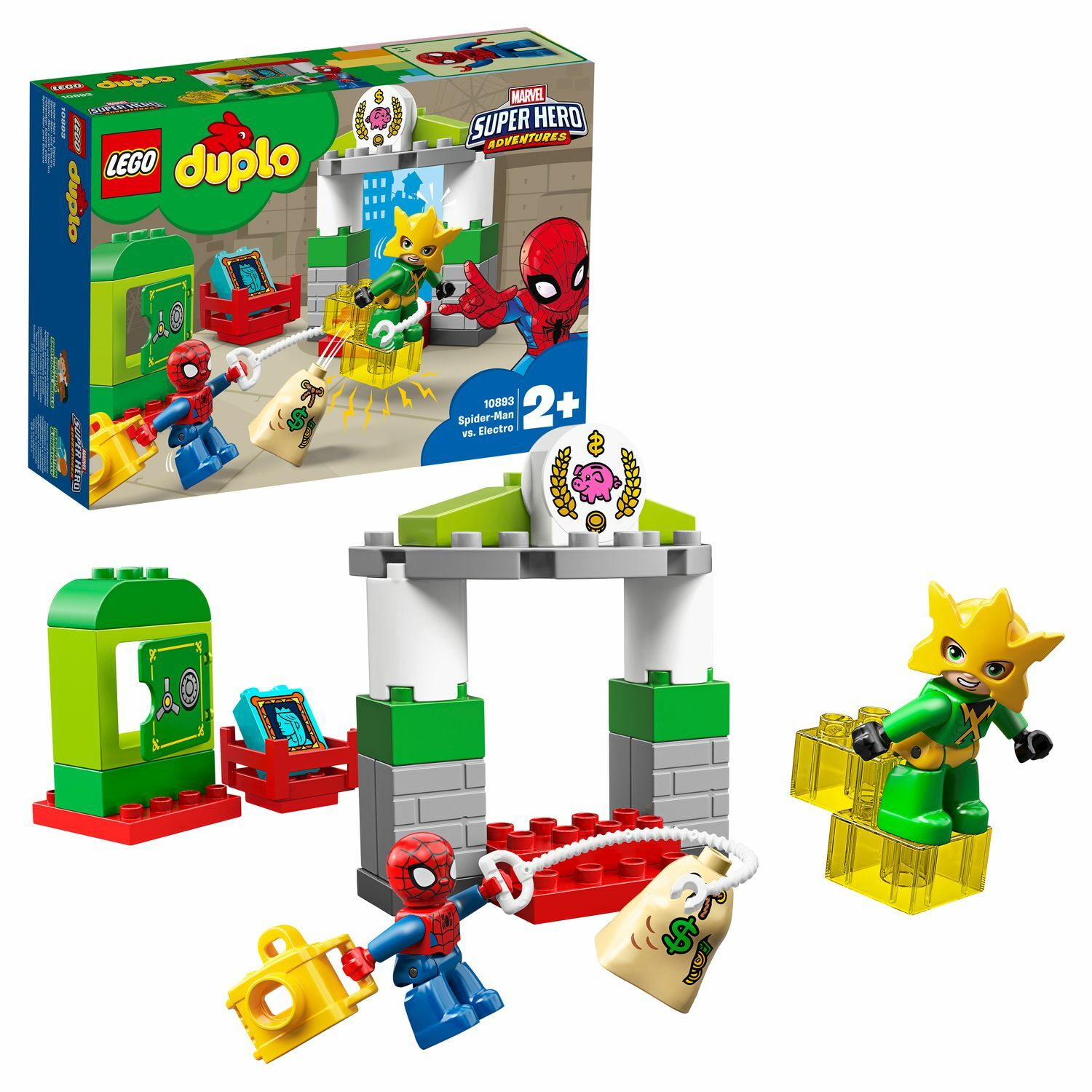 Конструктор LEGO DUPLO Человек-паук против Электро блочный - фото 1