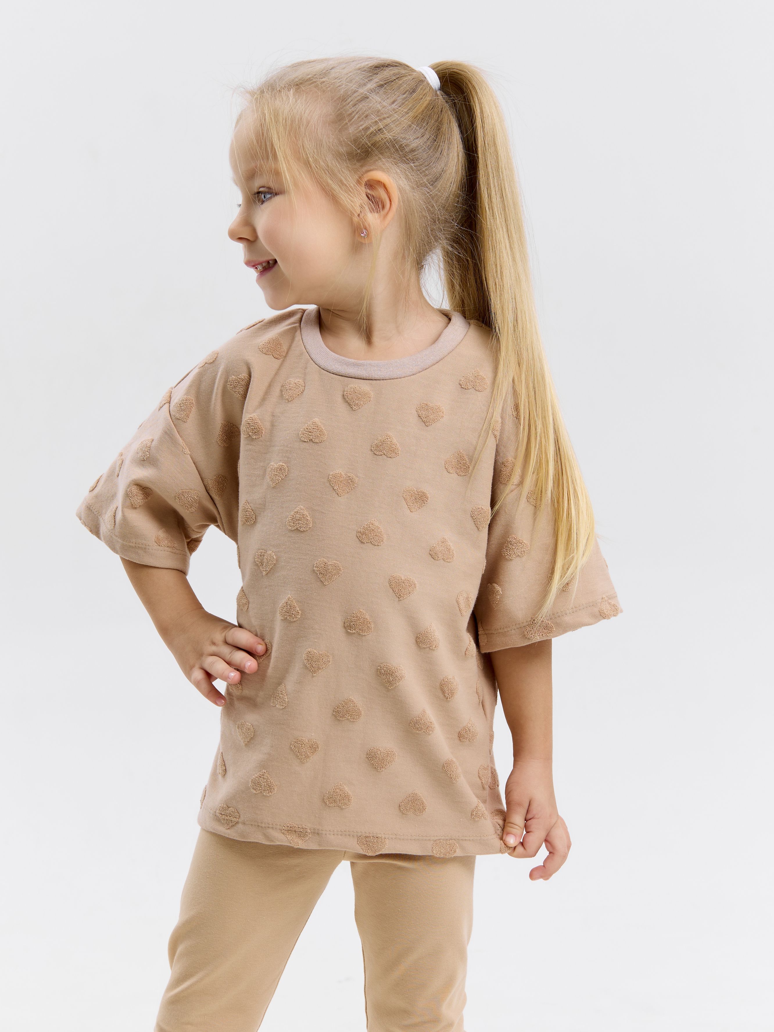 Футболка и леггинсы LEVA костюм_Томми_бежевый - фото 9